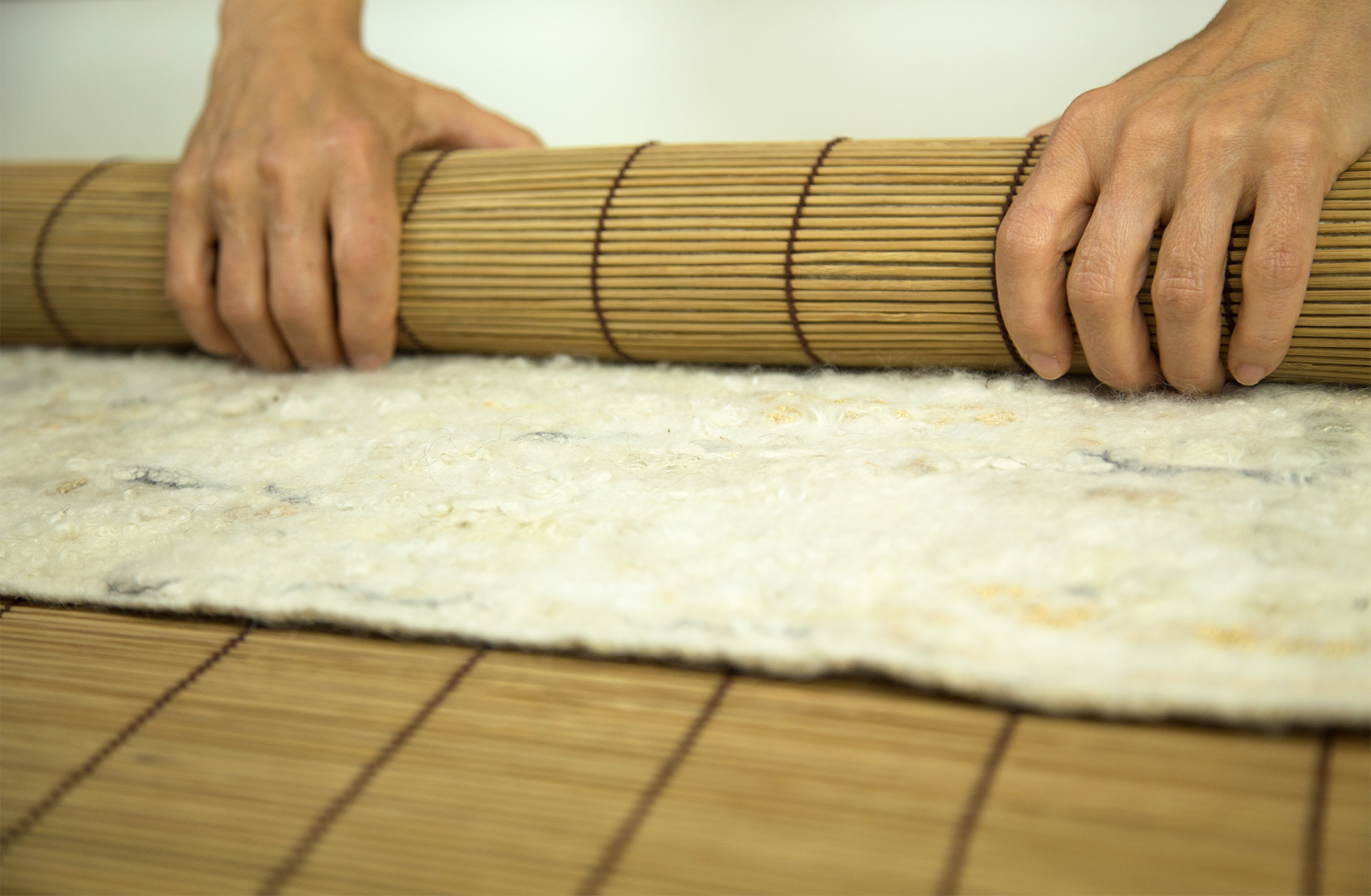 Mains feutrage laine A. Lanzetta