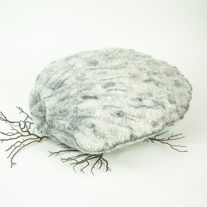 COUSSIN COQUILLAGE GRIS blanc