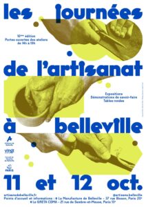 Affiche journées de l'artisanat de Belleville 2025