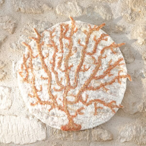 Tenture feutre Corail Orange