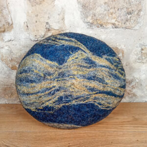 grand coussin galet Feutre laine