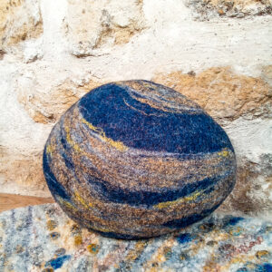 Petit coussin galet Feutre