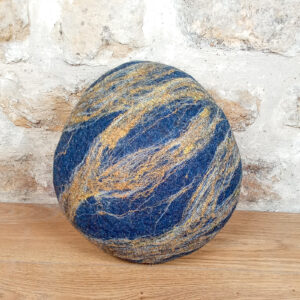 grand coussin galet Feutre laine